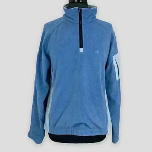 🟢 2/$25 ~ BLACK‎ MOUNTAIN 1/4 zip pullover fleece medium blue